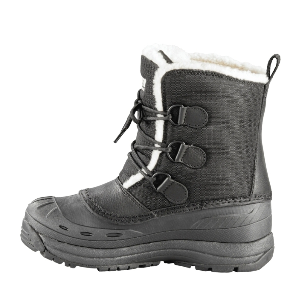 Baffin Black Tessa Boots with White Fur Trim Winter Boots - Picture 7 of 16